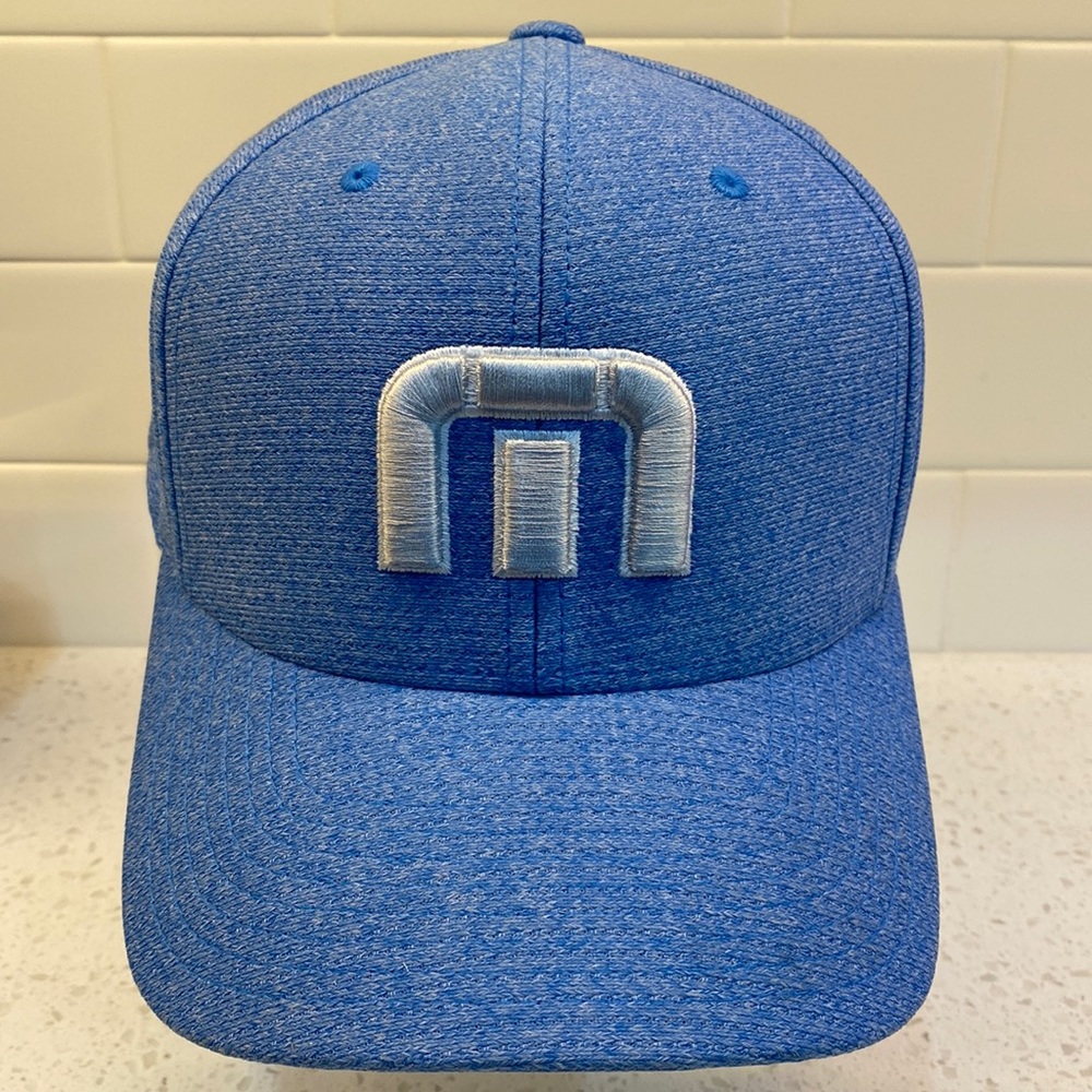 NWT - Travis Mathew - BBahamas Flexfit Fitted Cap - S/M - Light Blue